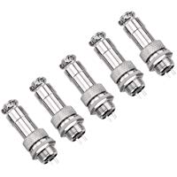 5&nbsp;piezas/set GX12&nbsp;2pin Aviation Plug Enchufe Conector Macho/hembra panel met&aacute;lico