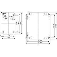 Schneider Electric NSYMM86 Placa de Montaje Ciega, Al 800 x An 600 mm en Chapa de Acero Galvanizado
