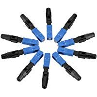 Garsent - 10 Conectores r&aacute;pidos de Fibra &oacute;ptica SC SC/UPC para FTTH/ODF