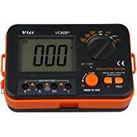VICI VC60B Resistor de Instrumento Aislamiento Digital Tester Megohm Megger Tension 1KV Luz de fondo LED Alarma