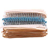 Zerone 1280 Unids 1 / 4W 64 Valores 1-10M Ohm Pel&iacute;cula De Metal Surtido De Resistencias Surtido De Componentes Conjunto De Kit Para DIY Y Experimentos