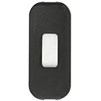 Legrand LEG40189 - Interruptor basculante (pulsador luminiscente, 2 A, hilo flexible), color negro