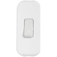 Legrand LEG40187 - Interruptor basculante (pulsador luminiscente, 2 A, hilo flexible), color blanco