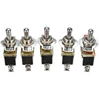 Mini interruptor de balanc&iacute;n interruptor SPST 5&nbsp;piezas AC 250&nbsp;V 15&nbsp;A ON-ON 3&nbsp;pines 2&nbsp;Posici&oacute;n botas impermeable