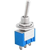 sourcingmap&reg; CA 250V 3A 125V 6A SPDT Encendido/Encendido 3 terminales de soldar el interruptor de palanca