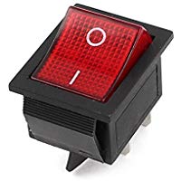 AC 250&nbsp;V 16&nbsp;A/125&nbsp;V AC 20&nbsp;A On/Off Pin 4&nbsp;Red Indicator DPST Rocker Switch