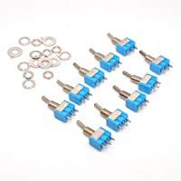 willwin 10&nbsp;piezas MTS-103&nbsp;SPDT ON-OFF-ON 3&nbsp;Pin para &oacute;xido en miniatura interruptor AC125&nbsp;V 6&nbsp;A