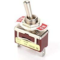 On-On SPDT Interruptor de palanca de 3 pines, 2 pines, 12MM, 15A, 250 V, 5 piezas para industrias automotrices