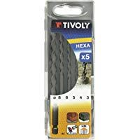 TIVOLY 10901670001 - Estuche B5 EXTRA HEXA Brocas HORMIG&Oacute;N HEXA &oslash; 3-4-5-6-8 mm