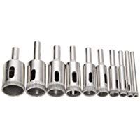 Refaxi 10 unids 6-30 mm diamante recubierto n&uacute;cleo taladro azulejo agujero de m&aacute;rmol abridor de vidrio agujero