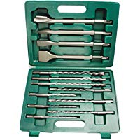 Br&uuml;der Mannesmann M12588 SDS-Plus - Juego de cinceles y brocas (13 piezas)