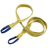 Braun 30032HB - Correas de recuperaci&oacute;n (3000 kg, 3 m, extremos reforzados), color amarillo
