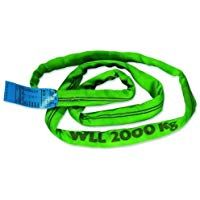 Braun 20041RS - Correa de recuperaci&oacute;n para cabestrantes (poli&eacute;ster, resistencia: 2000 kg, 4 m), color verde