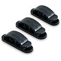 2x kwmobile Pinzas para cable - organizador de cable en negro
