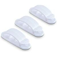 2x kwmobile Pinzas para cable - organizador de cable en blanco