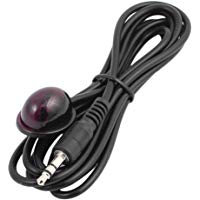 sourcing map Cable Negro del Receptor de Infrarrojos IR CHT-D13 Carcasa peque&ntilde;a Cabeza Jack de 3,5 mm