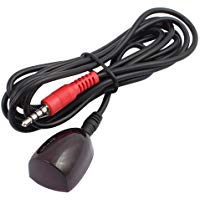 sourcing map Cable Negro del Receptor de Infrarrojos IR CHT-D12 Cabezal &uacute;nico Gato Rojo de 3,5 mm