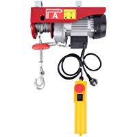 Ridgeyard Polipasto el&eacute;ctrico con control Para talleres taller de la tienda casera (550W 125/250Kg)