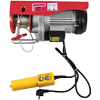 Cabrestante El&eacute;ctrico 200-1000 kg, Cabrestante Cuerda con Gancho y Polea, Cabrestante Polipasto El&eacute;ctrico, Acero Polea Gr&uacute;a El&eacute;ctrica del Torno (500/1000 kg)