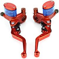 KIMISS 2 * Bomba de freno CNC, Cilindro Hidr&aacute;ulico Modificado del Freno de la Manija para moto Dirt Pit Bike ATV Quad Scooter(Naranja)