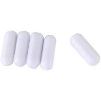 Barra de agitador tipo C, 5pcs Tipo-C Color blanco PTFE Stir Bar Laboratorio Agitador Flea Lab para mezclador magn&eacute;tico(C5*15mm)