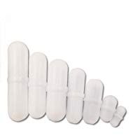 ajsr 7pcs B Tipo PTFE magn&eacute;tico Agitador mezclador Stir Bar blanco color