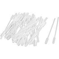 '50&nbsp;pcs claro pl&aacute;stico blanco 4.5&nbsp;Long L&iacute;quido cuentagotas Pasteur Pipeta
