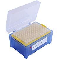 Moonlab, puntas de pipeta en una caja, graduada y esterilizada, PP, 2 &mu;L-200 &mu;L, en color amarillo, 4-0026