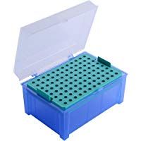 Neolab 4 0074 - Caja vac&iacute;a para puntas de pipeta, 96, polipropileno y 0,2 10 &micro;l, color azul