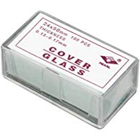 Microscopio cubierta de cristal cristales para muestras microsc&oacute;picas cubreobjetos de 100 piezas pre-lavar 24 mm x 50 mm