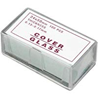 Microscopio cubierta de cristal diapositivas coverslips de 100&nbsp;piezas, 6&nbsp;Szie, 24&times;50mm, 100
