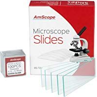 AmScope BS-72P-100S-22&nbsp;72&nbsp;Piezas de pre-Cleaned en Blanco microscopio Diapositivas y 100&nbsp;Unidades de 22&nbsp;x 22&nbsp;mm Plaza coverslips, Cristal