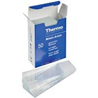 neolab E-4121 - Portaobjetos para microscopio (con borde mate, 76 x 26 mm, 50 unidades), color transparente