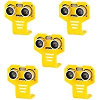 5pcs HC-SR04 kits de sensor de distancia de m&oacute;dulo ultras&oacute;nico con 5pcs soporte de montaje de dibujos animados amarillo para servo Arduino UNO MEGA R3 inteligentes proyectos de rob&oacute;tica de coche