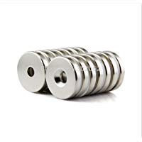 Sunkee 5pcs fuerte im&aacute;n de disco 25&nbsp;mm de di&aacute;metro x 4&nbsp;mm agujeros de 5&nbsp;kg de fuerza con 6&nbsp;&ndash;&nbsp;10&nbsp;mm N50&nbsp;Rare Earth neodimio im&aacute;n