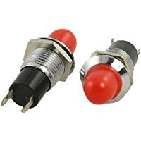 DC 12V Indicador de se&ntilde;al de luz piloto de 3/8 pulgada de rosca 5 piezas de la l&aacute;mpara roja