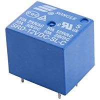 SRD-12VDC-SL-C DC 12V Voltaje de la bobina 5 pines de alimentaci&oacute;n Azul Relay