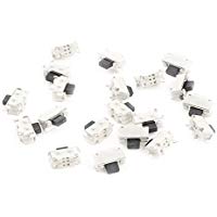 TOOGOO(R) 20PCS SMD 2Pins SPST Momentaneo Pulsador Mini Interruptor Tactil 4*2mm