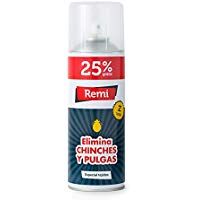 Remi Spray Anti Chinches y pulgas Insecticida Chinches | Veneno chinches pulgas | Aerosol Chinches | Repelente Especial Tejidos