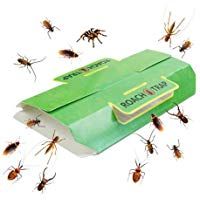 Trapweb 12 Trampas Trampas contra Escarabajos y Cucarachas, Trampa Adhesiva Cucarachas Bolsa, con atrayente Natural de Efecto r&aacute;pido