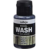 Vallejo Model Color - Pinturas de Lavado (35 ml), Color Negro
