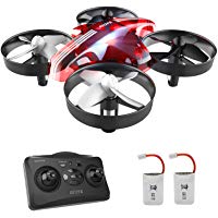 ATOYX Mini Drone, AT-66 RC Drone Ni&ntilde;os 3D Flips, Modo sin Cabeza, Estabilizaci&oacute;n de Altitud, 3 Modos de Velocidad, 4 Canales 6-Ejes, 2 Bater&iacute;as, Regalo para Ni&ntilde;os y Principiantes, Rojo