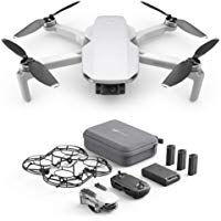DJI Mavic Mini Combo, Dron Ultraligero y Port&aacute;til, Duraci&oacute;n Bater&iacute;a 30 Minutos, Distancia Transmisi&oacute;n 2 Km, Gimbal 3 Ejes, 12 MP, Video HD 2.7K, 3 Bater&iacute;as (Enchufe EU)