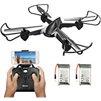 EACHINE E32HW Drone con HD c&aacute;mara 720p 2.0MP Drone C&aacute;mara WiFi FPV App Control Modo sin Cabeza Quadcopter (Negro) &hellip;