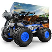 GizmoVine RC Coche Teledirigido Veh&iacute;culo Hobby, 1/18 Monster Truck 2.4GHz Fuera del Camino Coches Juguetes Control Remoto El&eacute;ctric Cami&oacute;n Monstruo para Ni&ntilde;os y Adultos (Azul)