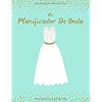 Mi Planificador De Boda: Un Organizador de Bodas, Verde Azulado y Oro Vestido de Novia