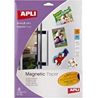 APLI 10245 - Papel magn&eacute;tico imprimible 8 hojas