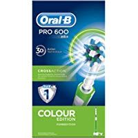 Oral-B PRO 600 CrossAction - Cepillo de dientes el&eacute;ctrico recargable, con tecnolog&iacute;a Braun, edici&oacute;n Green