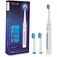 Cepillo de dientes el&eacute;ctrico fairywill recargable con sonico tecnolog&iacute;a,cepillo dental electrico impermeable fw-507 blanco.