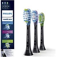 Philips Sonicare HX9073/33 - Pack de tres cabezales con tecnolog&iacute;a RFID para Diamond Clean Smart, color negro